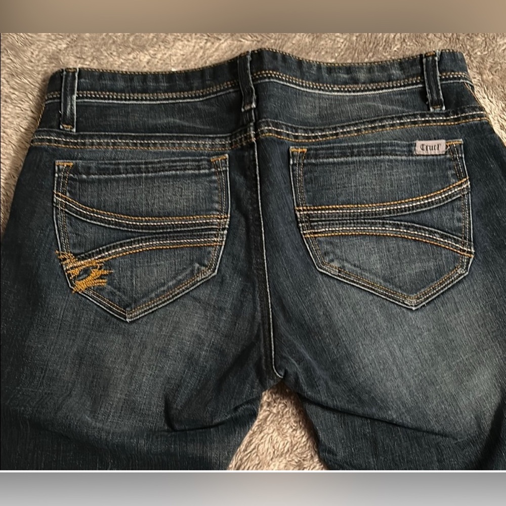 Cruel Girl Julia Mid Rise Slim Fit Bootcut Women's Blue Jeans Size 11R - Picture 7 of 10